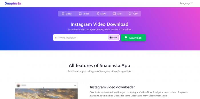 Snapinsta Instagram Video Download