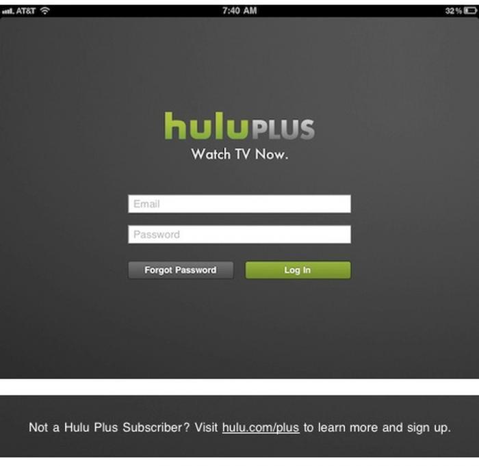 Huluサインイン時のパスワード再設定-1