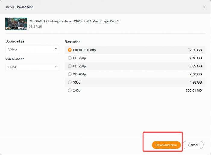 Perangkat Lunak Pengunduh Twitch Terbaik: Streamfab Twitch Downloader-5